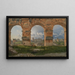 View through three arches on the third floor of the Colosseum - Christoffer Wilhelm Eckersberg — framed artwork on a wall