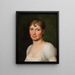Christine Rebekka Eckersberg née Hyssing, primera esposa del artista - Christoffer Wilhelm Eckersberg — cuadro enmarcado en la pared