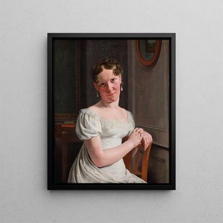 Christoffer Wilhelm Eckersberg - Julie Eckersberg ne Juel the Artists Second Wife.webp