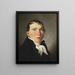 Retrato del hombre de negocios Ipsen - Christoffer Wilhelm Eckersberg — cuadro enmarcado en la pared
