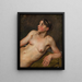 de mujer desnuda tumbada - Christoffer Wilhelm Eckersberg — cuadro enmarcado en la pared