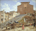 Las escaleras de mármol que conducen a la iglesia de Santa Maria in Aracoeli en Roma - Christoffer Wilhelm Eckersberg — vista de la obra