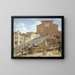 Las escaleras de mármol que conducen a la iglesia de Santa Maria in Aracoeli en Roma - Christoffer Wilhelm Eckersberg — cuadro enmarcado en la pared