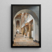 Vista de la iglesia de San Lorenzo fuori le Mura - Christoffer Wilhelm Eckersberg — cuadro enmarcado en la pared