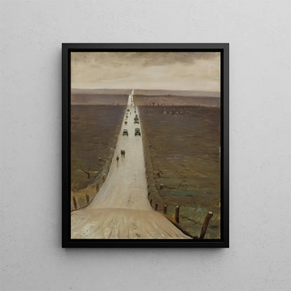 Christopher R W Nevinson - The Road from Arras to Bapaume.webp