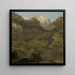 las Cascadas de Reichenbach y el Wetterhorn - Jakob Christoph Miville — cuadro enmarcado en la pared