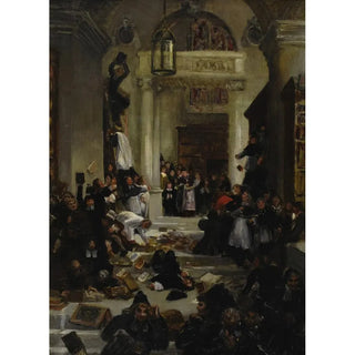 Circle Of Eugenio Lucas Velsquez - Rebellion In The Monastery.webp