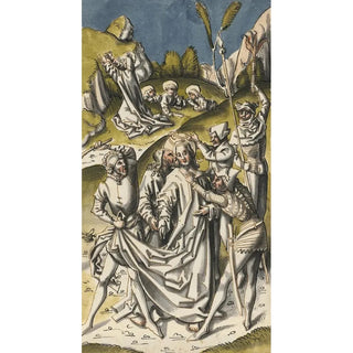 Circle Of Hans Holbein The Elder - The capture of Christ in the background Christ on the Mount of Olives.webp