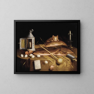 Circle Of Sebastian Stoskopff - Kitchen Still Life with Fish and Cat.webp