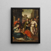 la Adoración de los Reyes - Círculo de Frans Francken el Joven — cuadro enmarcado en la pared