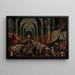 El festín de Baltasar - Círculo de Frans Francken el Joven — cuadro enmarcado en la pared