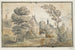 Trees and houses with castle in the distance - Cercle de Gillis Neyts — artwork view