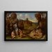 Alegoría - Círculo de Giorgione — cuadro enmarcado en la pared
