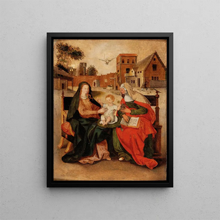 Circle of Hendrick de Clerck - The Virgin and Child with Saint Anne.webp