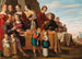 Una familia en un campamento - Círculo de Jacob Gerritsz Cuyp — vista de la obra