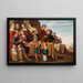 Una familia en un campamento - Círculo de Jacob Gerritsz Cuyp — cuadro enmarcado en la pared