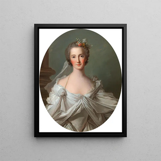 Circle of JeanMarc Nattier - Portrait Of An Elegant Lady In An IvoryColoured Dress.webp