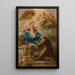 The Virgin and Child appearing to a Franciscan saint - Circle of Michel-François Dandré-Bardon — framed artwork on a wall