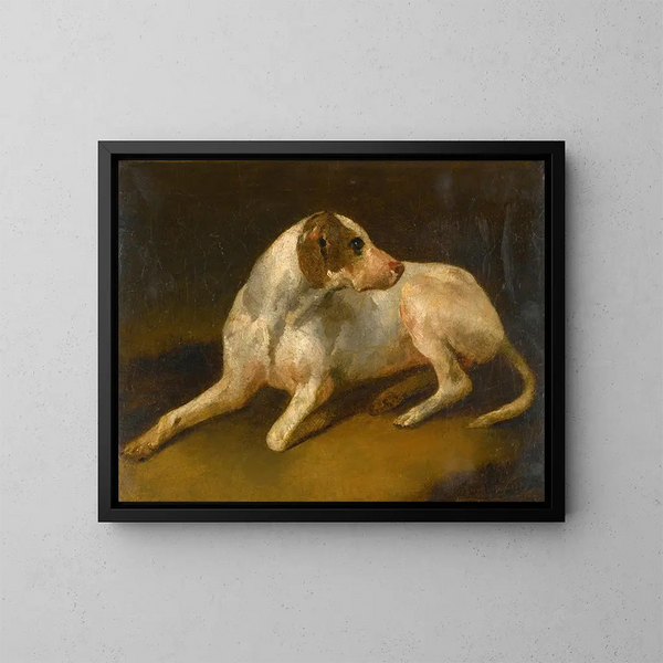 Alert - Sir Edwin Henry Landseer Circle — framed artwork on a wall