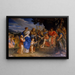 Coriolan en las puertas de Roma - Ciro Ferri — cuadro enmarcado en la pared