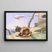 La vaca paciente - Clarence Holbrook Carter — cuadro enmarcado en la pared