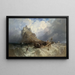 Mont Saint-Michel, Cornualles - Clarkson Stanfield — cuadro enmarcado en la pared