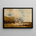 Ships at Sea - Clarkson Stanfield — framed artwork on a wall