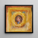 Claude Renoir en medallón - Pierre — cuadro enmarcado en la pared