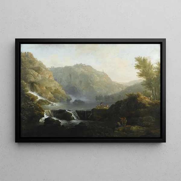 ClaudeJoseph Vernet - Dessinateurs face une cascade au pied du Tivoli.webp