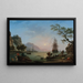 Port de pêche à l'aube - Claude-Joseph Vernet — framed artwork on a wall
