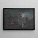 Claridad de luna - Claude-Joseph Vernet — cuadro enmarcado en la pared