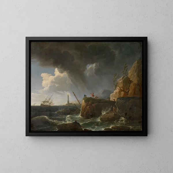 Marino - Claude-Joseph Vernet — cuadro enmarcado en la pared