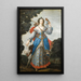Retrato de una dama en Diana - Claude Deruet y taller — cuadro enmarcado en la pared