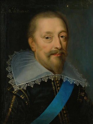 Claude Druet - Portrait Of A Man With Blue Sash.webp