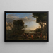 L'adoración del becerro de oro - Claude Lorrain — cuadro enmarcado en la pared