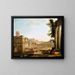 El Campo Vaccino en Roma - Claude Lorrain — cuadro enmarcado en la pared