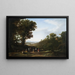 Village Dance Painting - Claude Lorrain — framed artwork on a wall