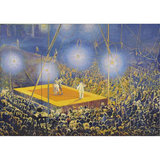 Clowns in the arena of the circus ‘Italian Comedy’ 1920 - Leon Kamir-Kaufmann | Reproduction Tableau Décoration murale affiche copie