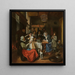 Como los viejos cantan, los jóvenes pican - Jan Steen — cuadro enmarcado en la pared