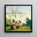 Gossip - Mikhail Markelovich Guzhavin — framed artwork on a wall