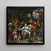Compañía alegre en una terraza - Jan Steen — cuadro enmarcado en la pared