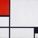 Reproducción del cuadro Composición No I con Rojo y Negro - Piet Mondrian