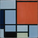 Reproducción del cuadro Composición No I con Rojo y Negro - Piet Mondrian