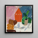 Composition with potted plant - Edvard Weie — framed artwork on a wall