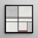 Reproducción del cuadro Composición n° 1 Gris-Rojo - Piet Mondrian