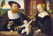 Double portrait painting of Justinian von Holzhausen and his wife Anna née Fürstenberg - Conrad Faber von Kreuznach — artwork view