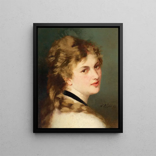 Conrad Kiesel - Bildnis einer Dame mit schwarzem Halsband.webp