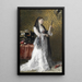 Dame dans le boudoir - Conrad Kiesel — framed artwork on a wall