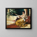 The Mandolin Player - Conrad Kiesel — framed artwork on a wall
