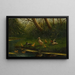 Patos cerca del estanque - Constant David Ludovic Artz — cuadro enmarcado en la pared